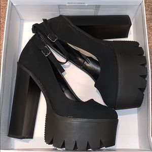 Platform Block Heels